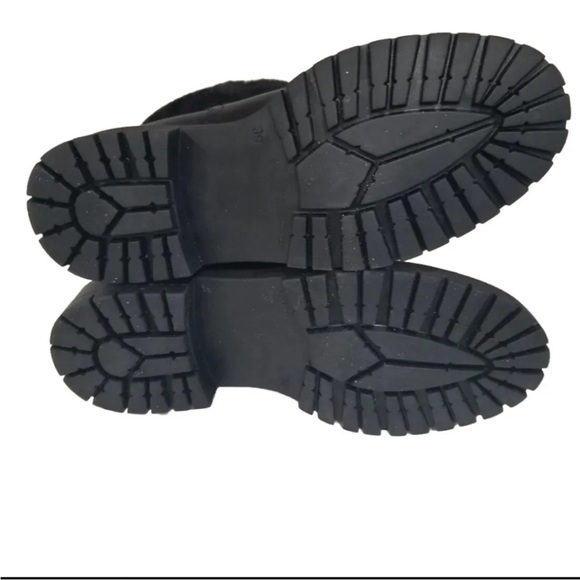 Fabianelli Black Leather Mid Lug Booties - Picture 7 of 8